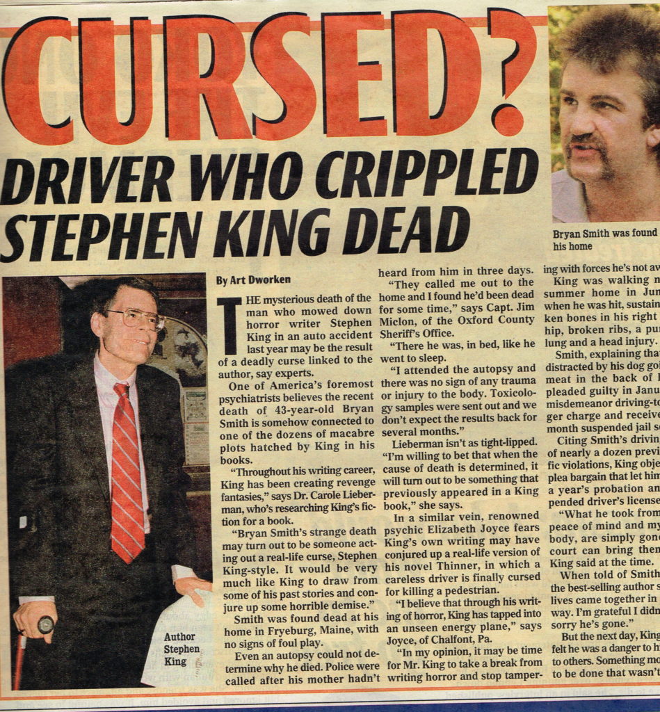 Stephen King Story-Examiner-10-17-00