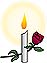 candle:rose